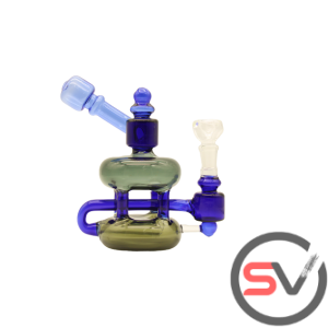 THREE TONE JUG SHAPED WATER PIPE BLACK 7inch